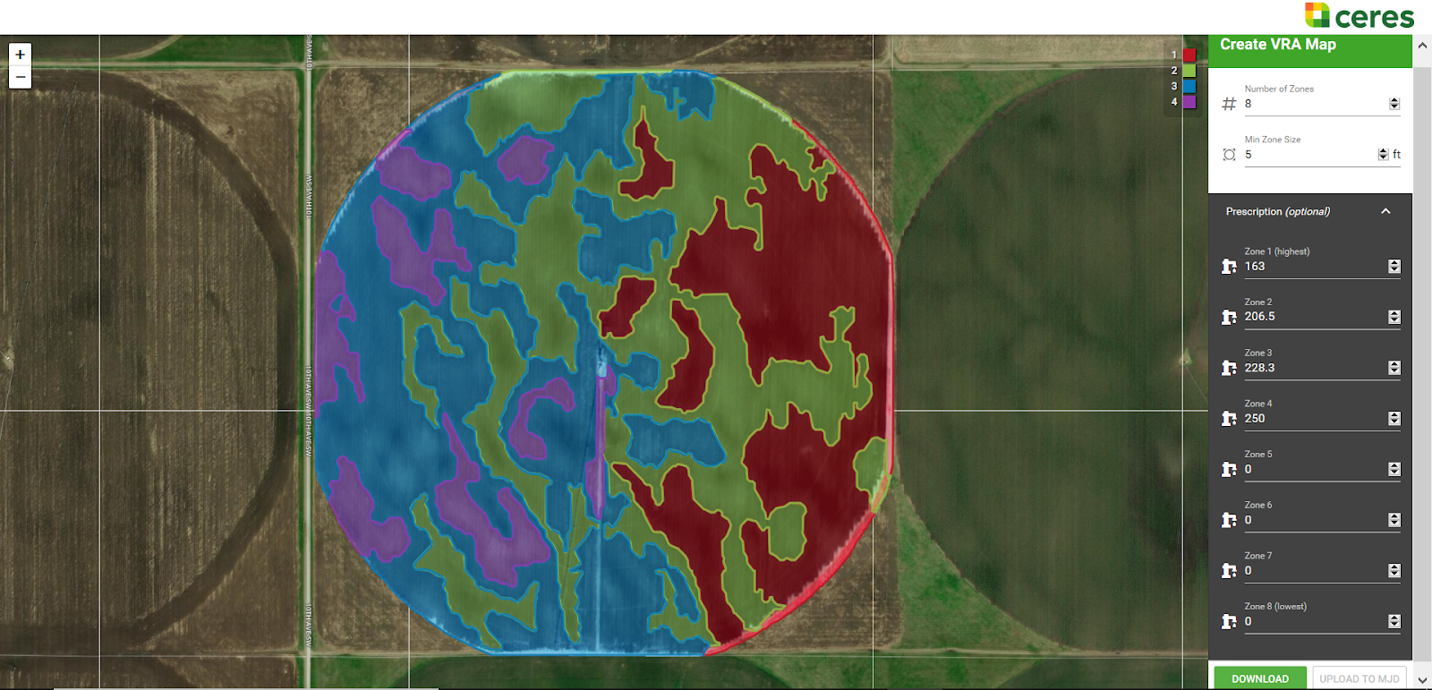 bare soil zone maps