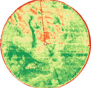 Uniformity issue in chlorophyll imagery