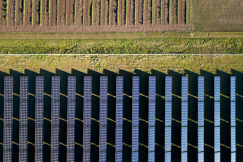 farm solar panels